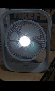 Firefly rechargeable fan with led light