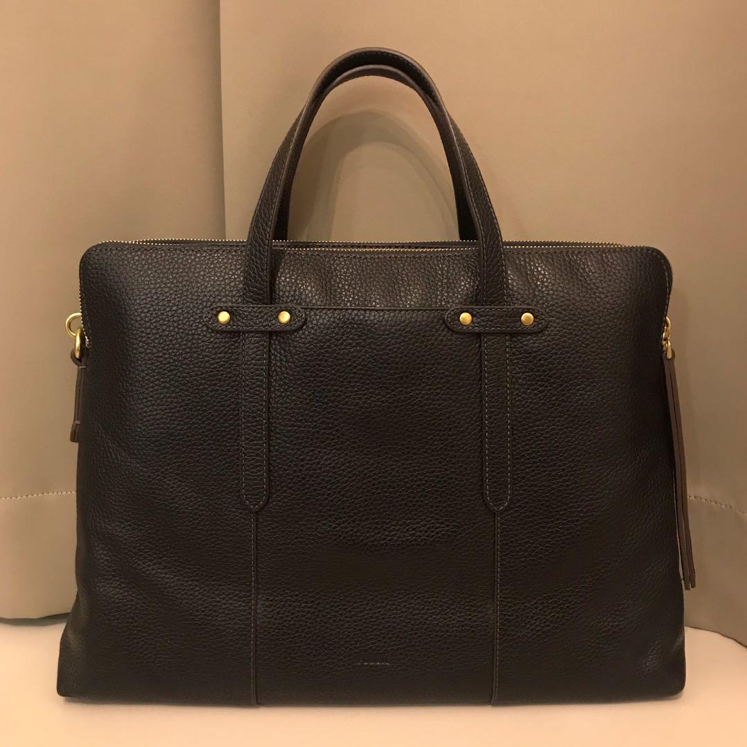 fossil laptop tote