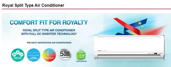 Hitachi Royal Inverter Split Type Aircon Full Dc With Free Installation Tv And Home Appliances 0878