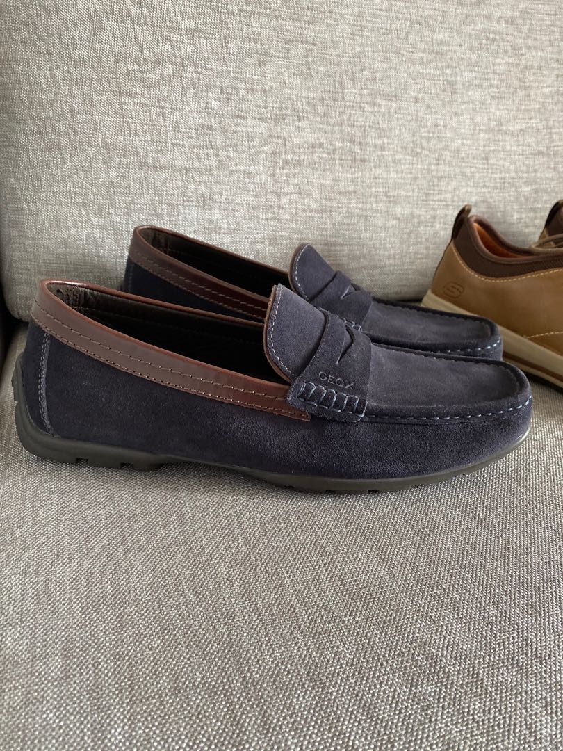 geox suede loafers