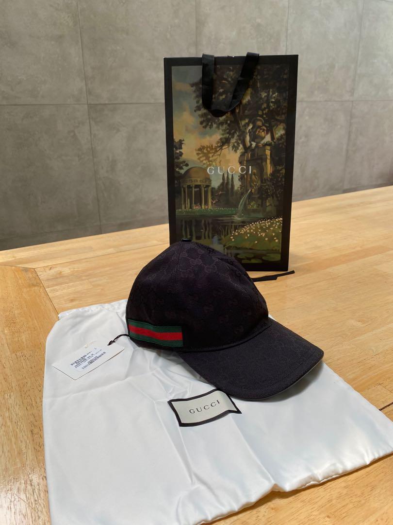 gucci gg canvas baseball hat