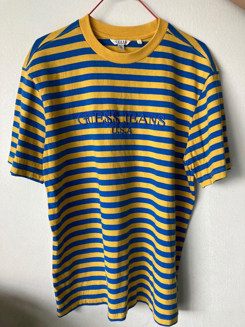 Afgift dug omfattende yellow and blue guess shirt,Limited Time Offer,samriaco.com