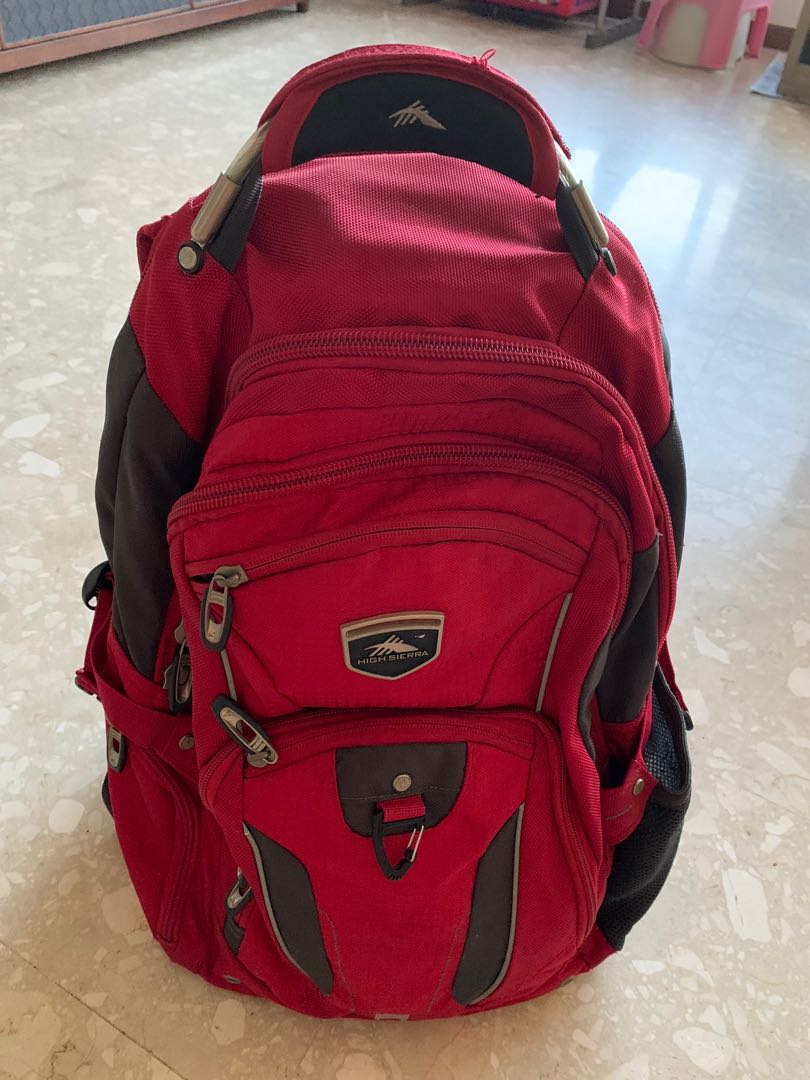 High sierra elite discount backpack red