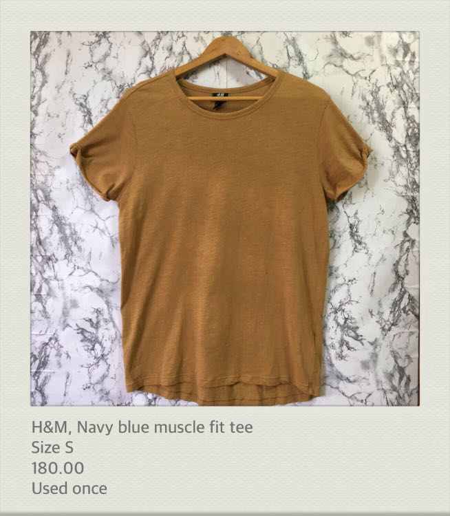 h and m muscle fit shirt