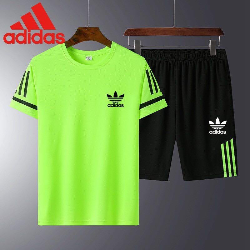 adidas shirt and shorts set mens