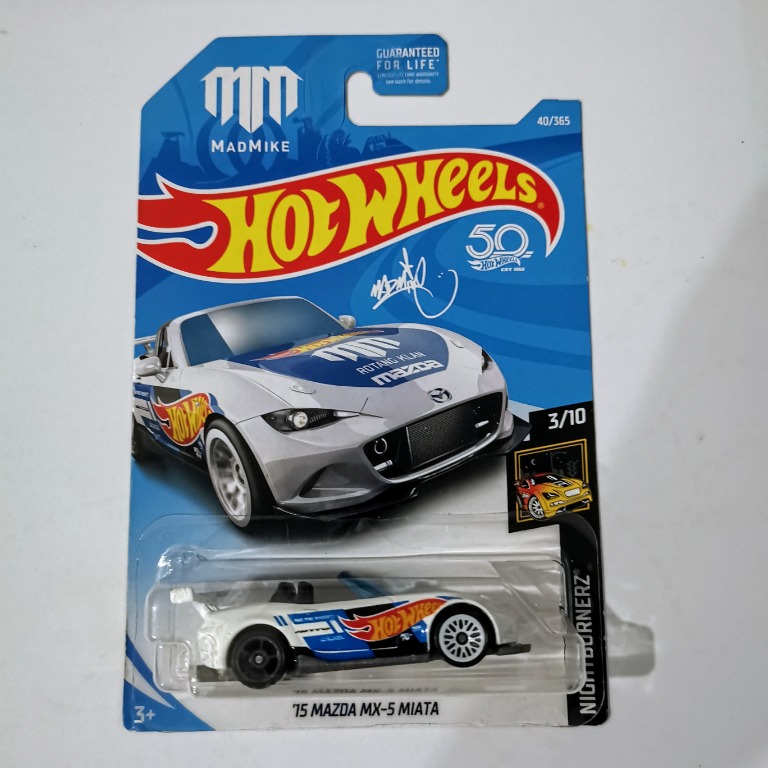 hot wheels mazda mx 5 miata blue