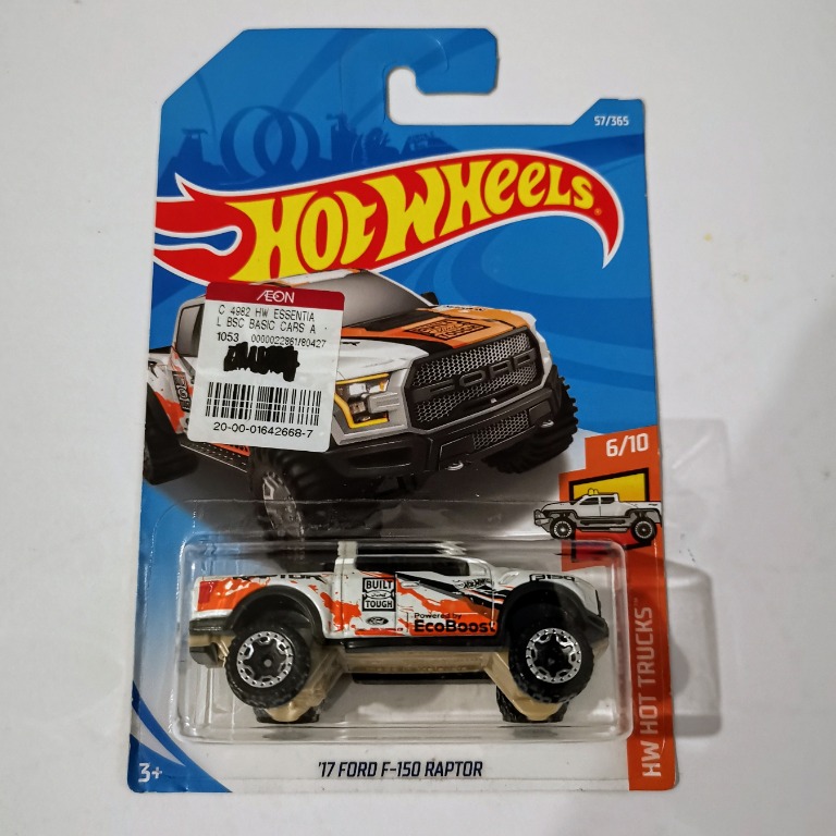 Hot Wheels 17 Ford F 150 Raptor White 57 365 Fb Toys Games Diecast Toy Vehicles On Carousell