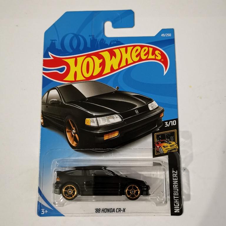 hot wheels 88 honda crx black