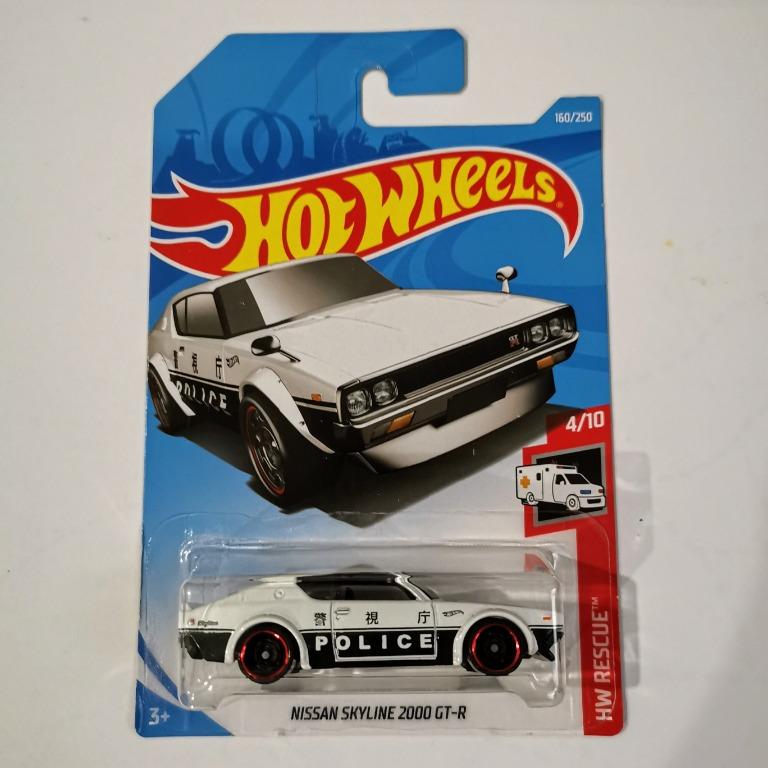 Hot Wheels Nissan Skyline 2000 GT R Kenmeri Police Hobbies