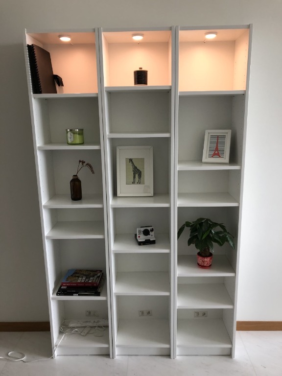 IKEA BILLY 3pcs narrow bookcases Furniture Home Living