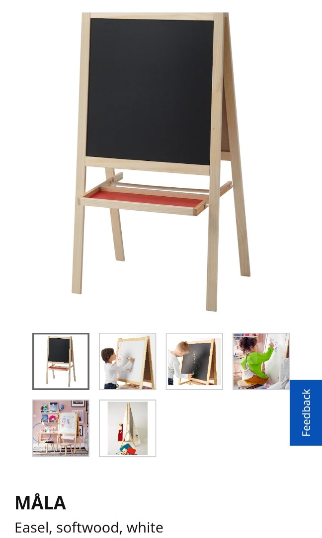 Ikea MALA blackboard and whiteboard, Furniture & Home Living, Furniture