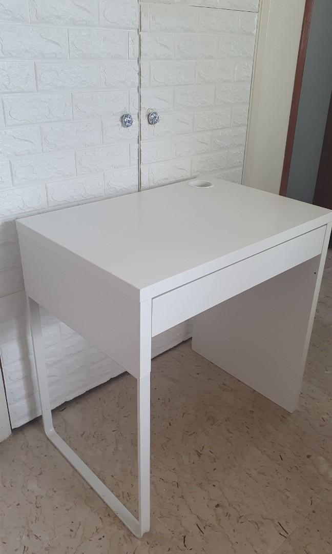 Ikea Micke Study Table Single Furniture Tables Chairs On Carousell