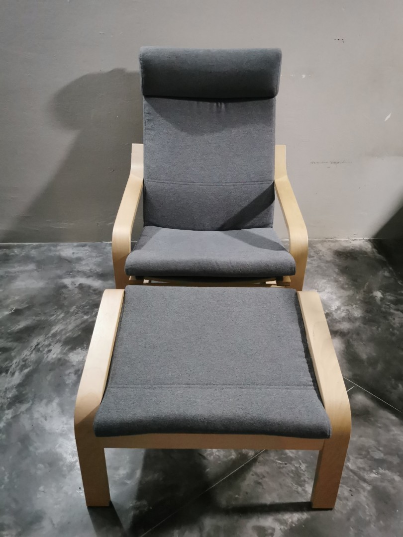 Ikea Poang Armchair Footstool Very Good Condition Furniture Tables Chairs On Carousell