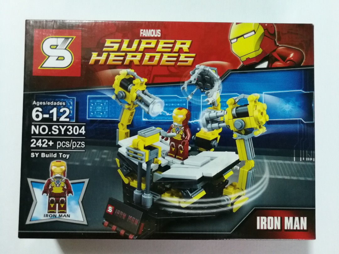 Iron Man Gantry Alt Lego Set SY 304 Hobbies Toys Toys
