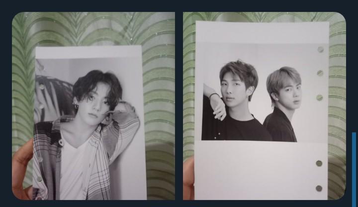 JK + RM/Jin - SG2020 Diary tingi page (Category: Magazines) located in Los Banos. Submitted by beiataendahan (Listing ID 1022047745, Image 1). Description: BTS Season's Greetings 2020 page tingi PhP 15 + sf Photo shows front and back page JK + RM/Jin.