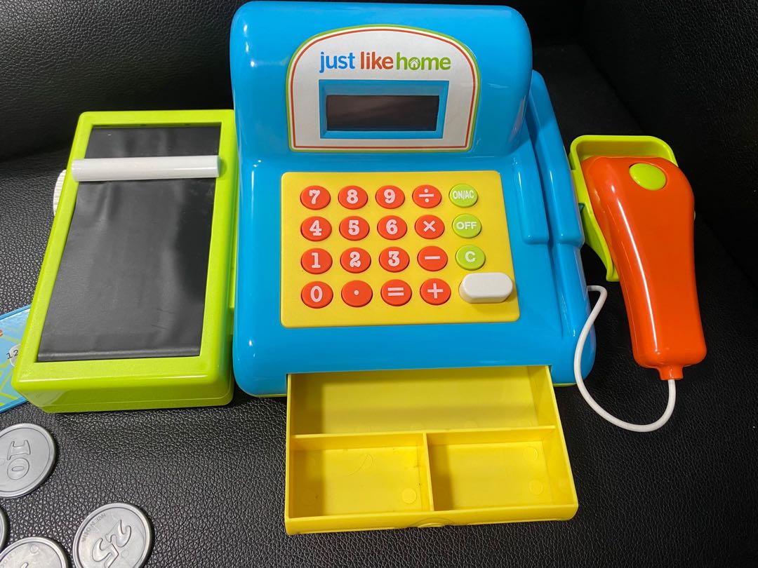 Just like home toy hot sale cash register