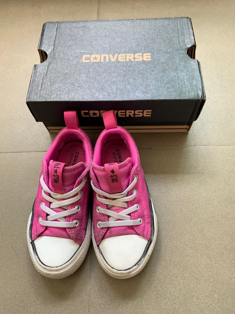 Kids Converse Shoes pink (no tying shoe 