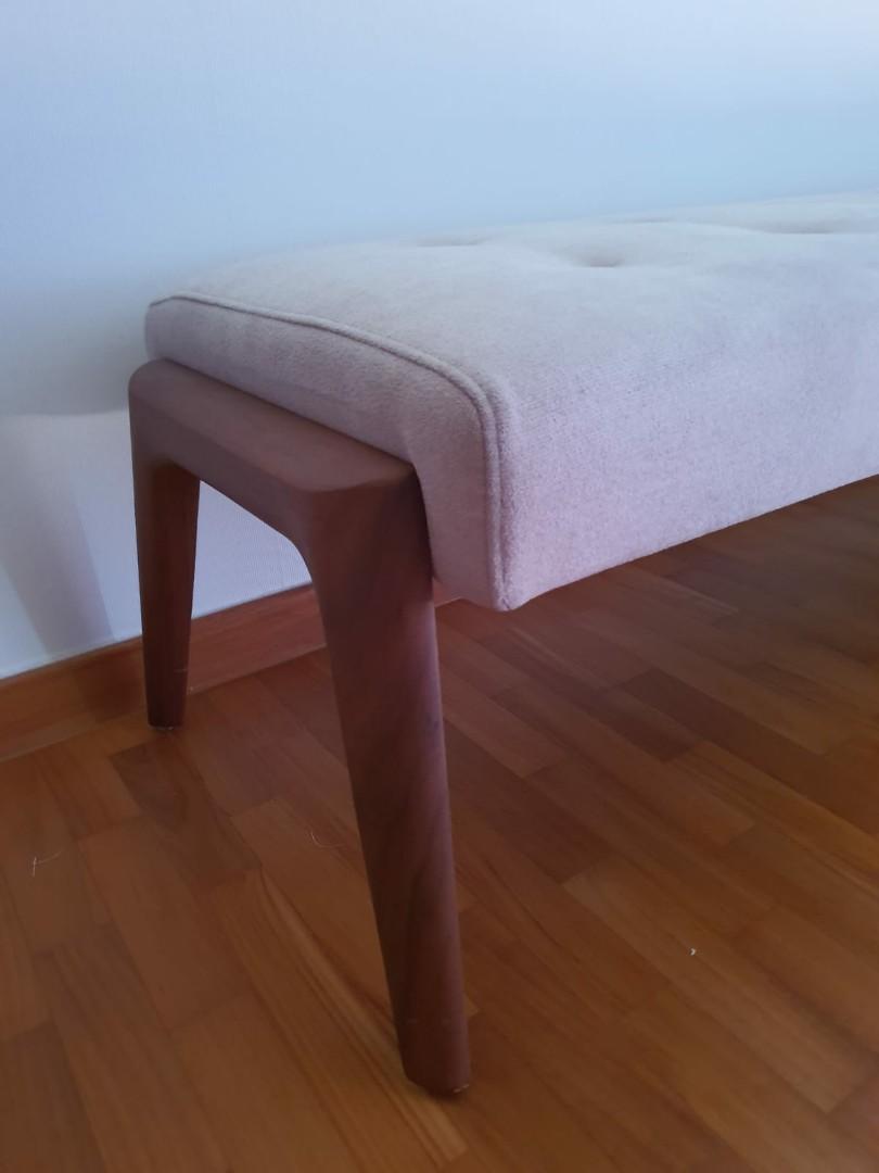 King Living Cassia Ottoman in luxe fox fabric, Furniture & Home Living