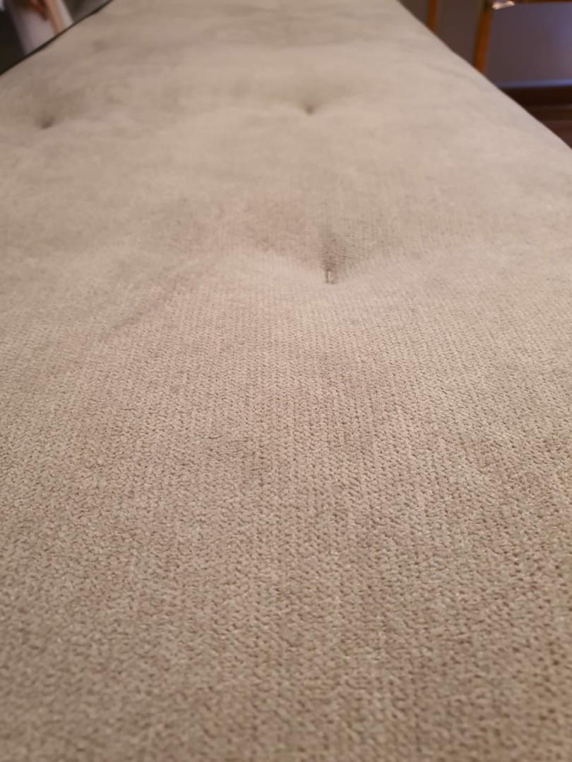 King Living Cassia Ottoman in luxe fox fabric, Furniture & Home Living