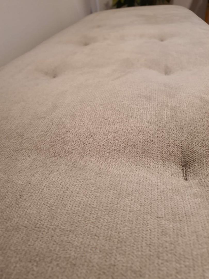 King Living Cassia Ottoman in luxe fox fabric, Furniture & Home Living