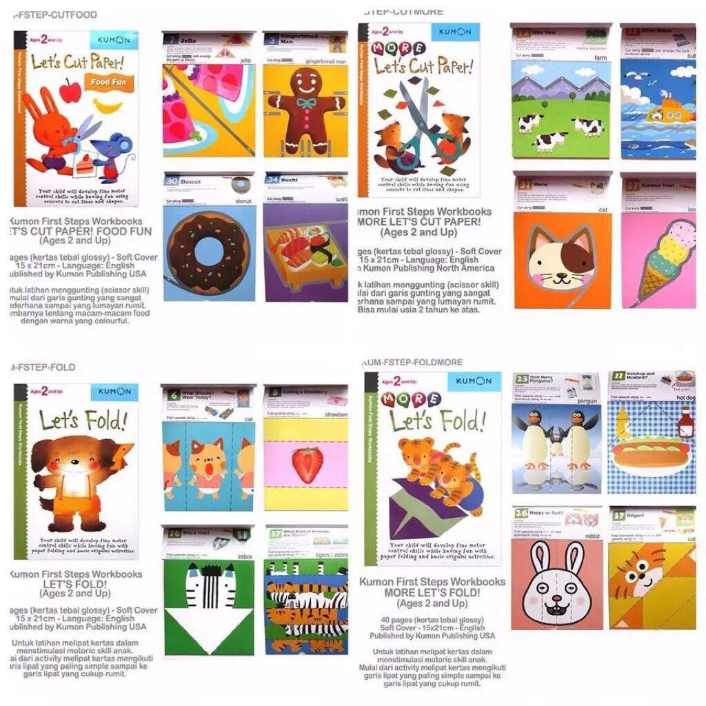 Kumon first steps workbooks 12 title books to choose let s colour