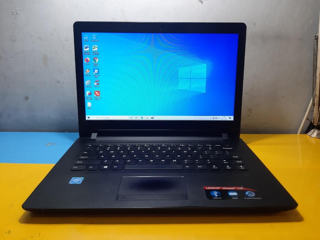 Lenovo Ideapad 110 14ibr Quadcore Setara Core I3 Elektronik Komputer Laptop Di Carousell