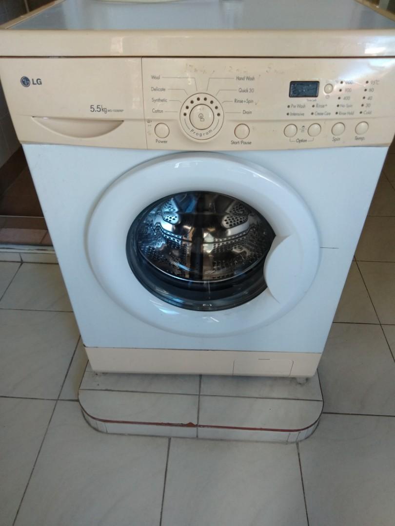 Lg 5.5 kg clearance washing machine