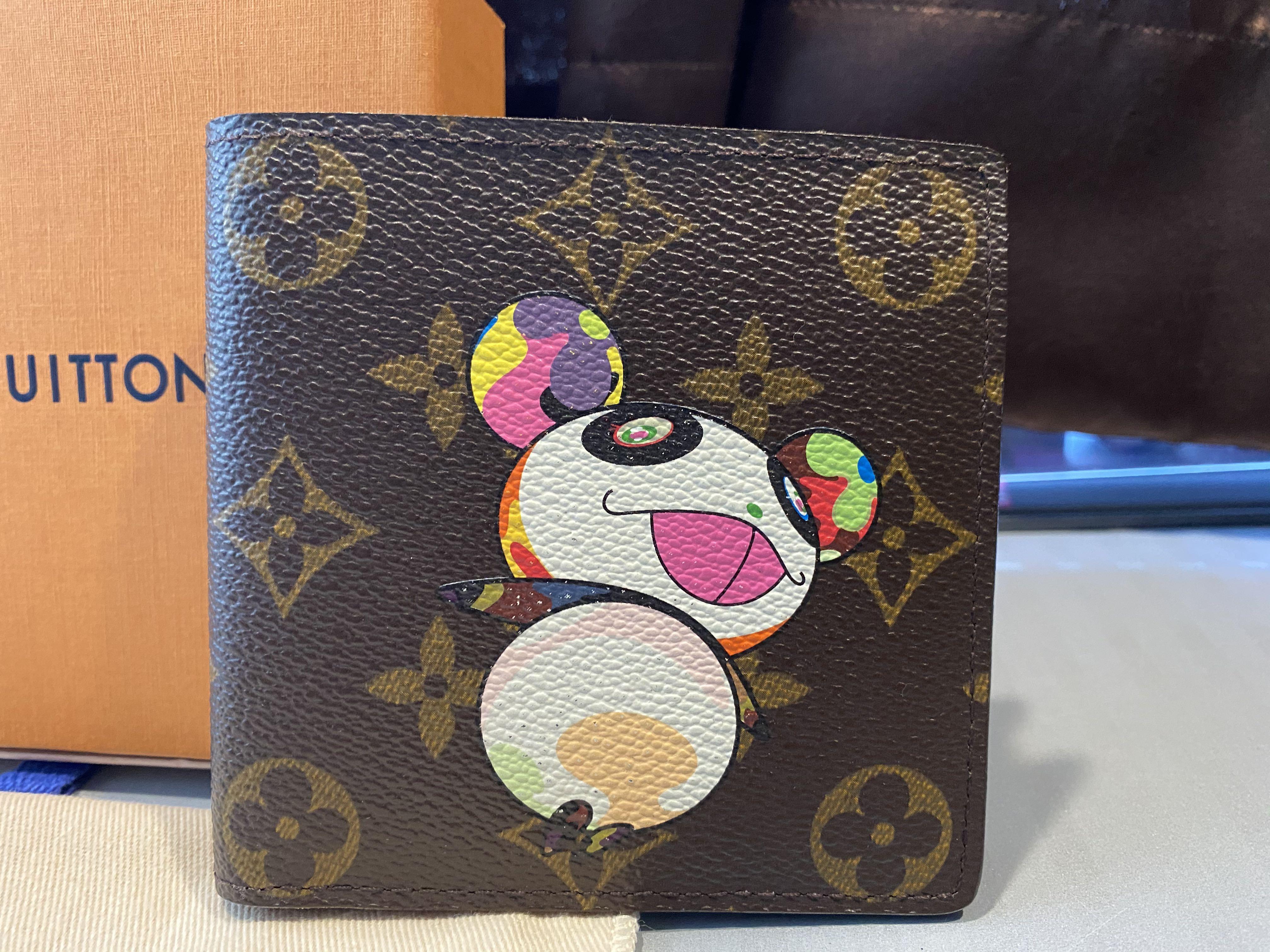 Louis Vuitton Murakami Panda Monogram Marco Bifold Men's Wallet 526lvs38
