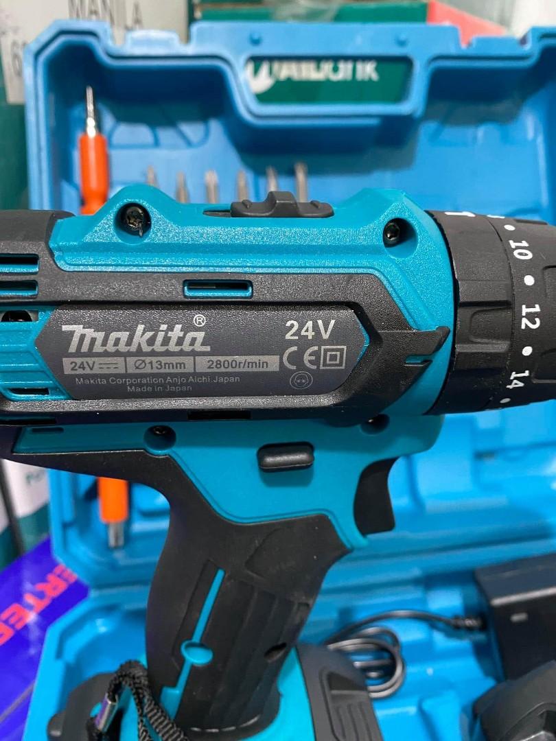MAKITA 24V CORDLESS DRILL, Furniture & Home Living, Grass Mowers & Trimmers on Carousell