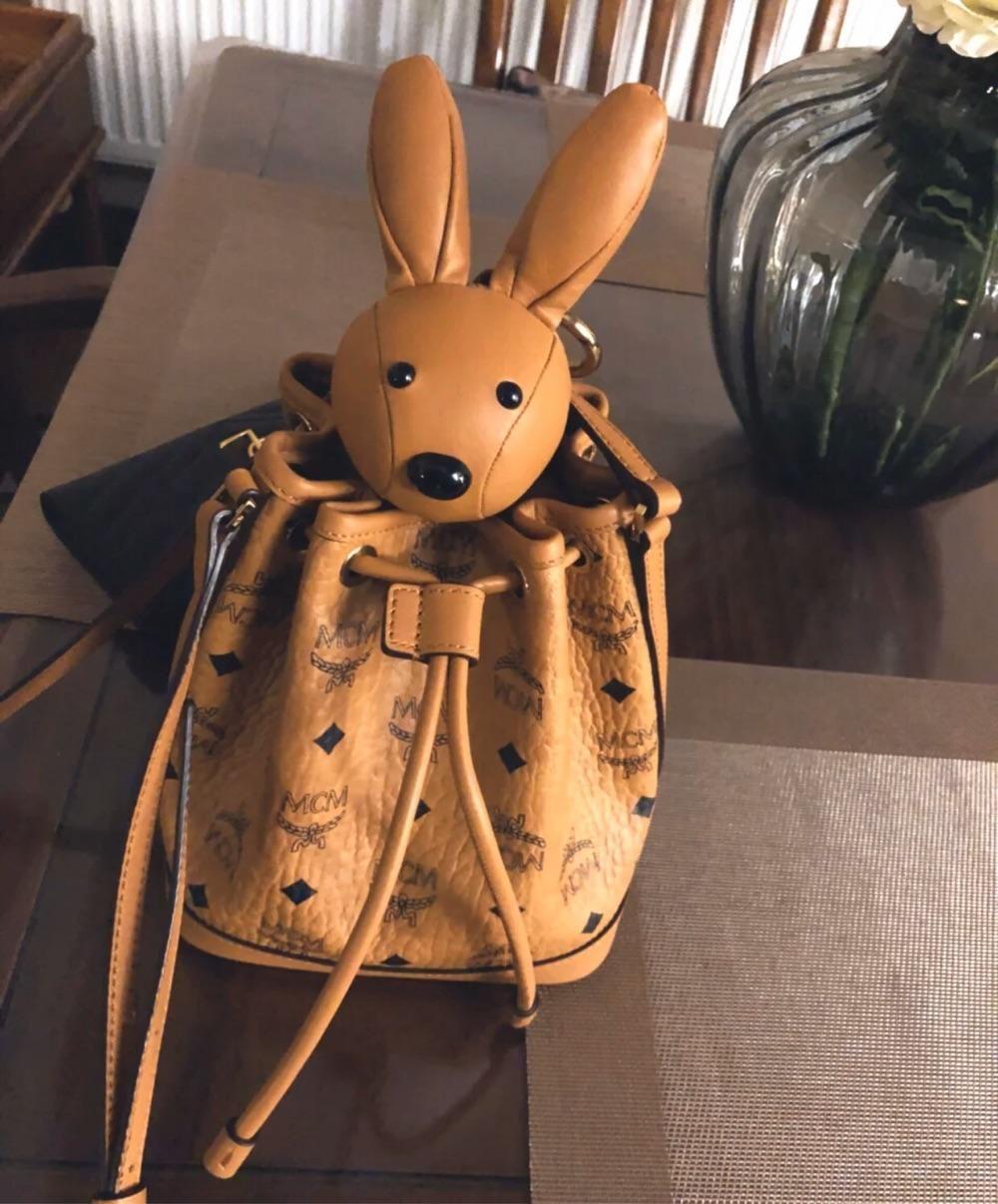 Mcm rabbit outlet bucket bag
