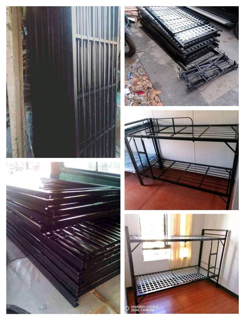 MILITARY BED (Category: Bed Frames & Mattresses) located in Manila. Submitted by jhengsellav (Listing ID 1021908674, Image 1). Description: with rail and ladder military bed dimensions:30 Length:72 height:5ft thickness:2.0 angle bar brand New not second hand pm contact 09452147521.
