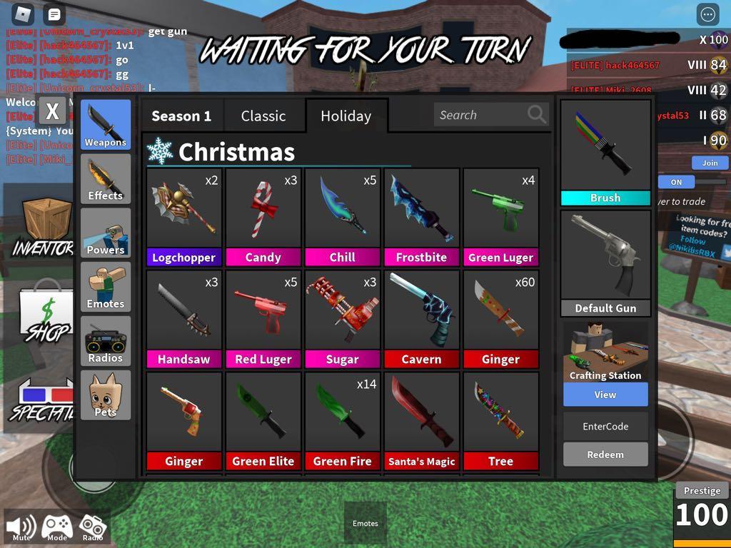 Mm2 Knifes Roblox Toys Games Video Gaming In Game Products On Carousell - roblox chill game