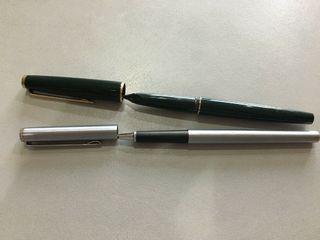 Montblanc mont blanc 320 fountain and noblesse rollerball pen