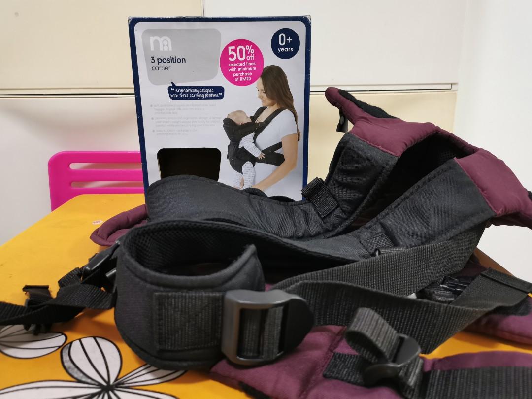 mothercare 3 position baby carrier review