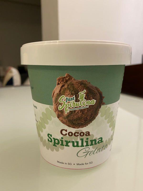 Cocoa Spirulina Ice Cream 473ml, Food & Drinks, Packaged & Instant