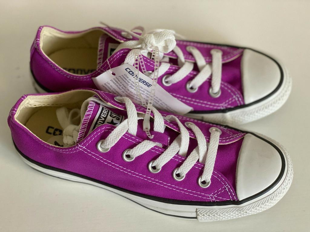 NEW! CHUCK TAYLORS CONVERSE VIOLET PURPLE UNISEX CASUAL SNEAKERS 6 36 SALE,  Women's Fashion, Footwear, Sneakers on Carousell