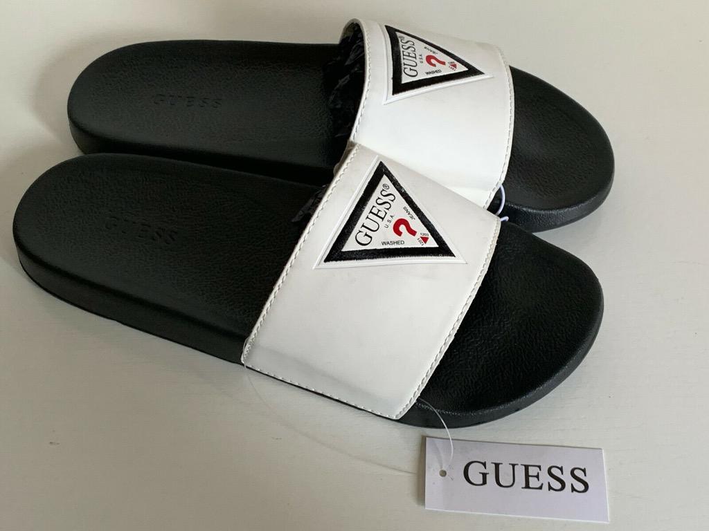 Guess mens slides hot sale