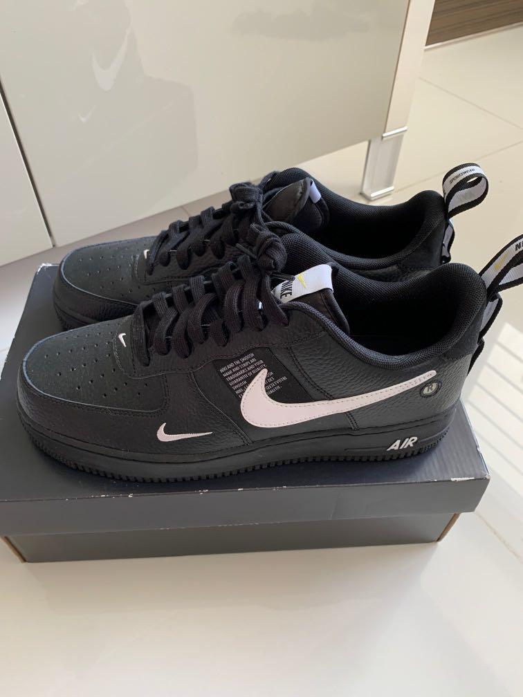 air force 1s utility black