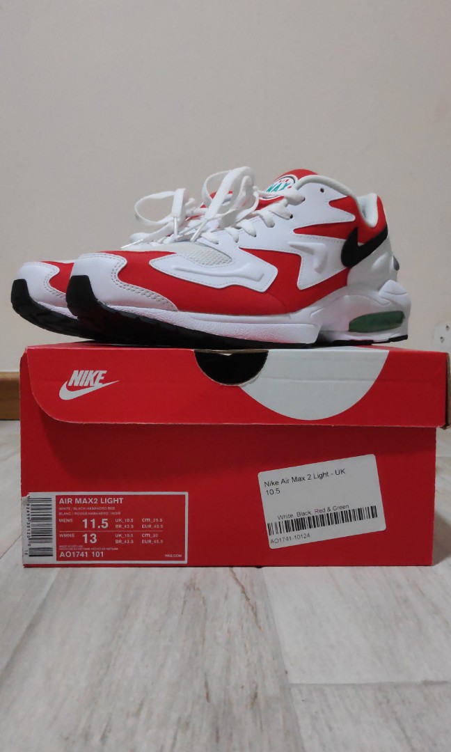 nike air max light 2 habanero red