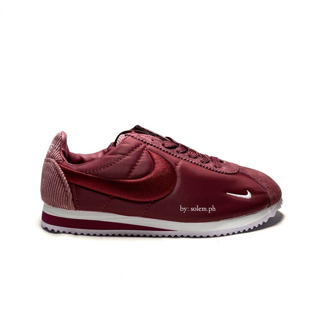 Burgundy cortez shoes clearance