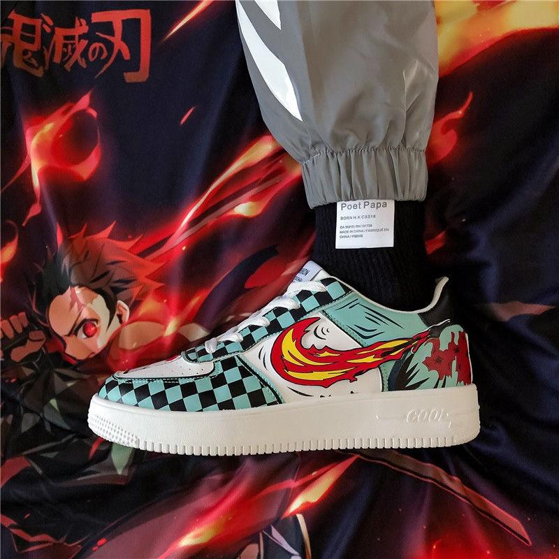 nike demon slayer air jordan 1 design 鬼灭之刃 men s fashion footwear sneakers on carousell