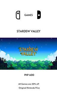 Nintendo Switch Game : Stardew Valley Redeemable Code