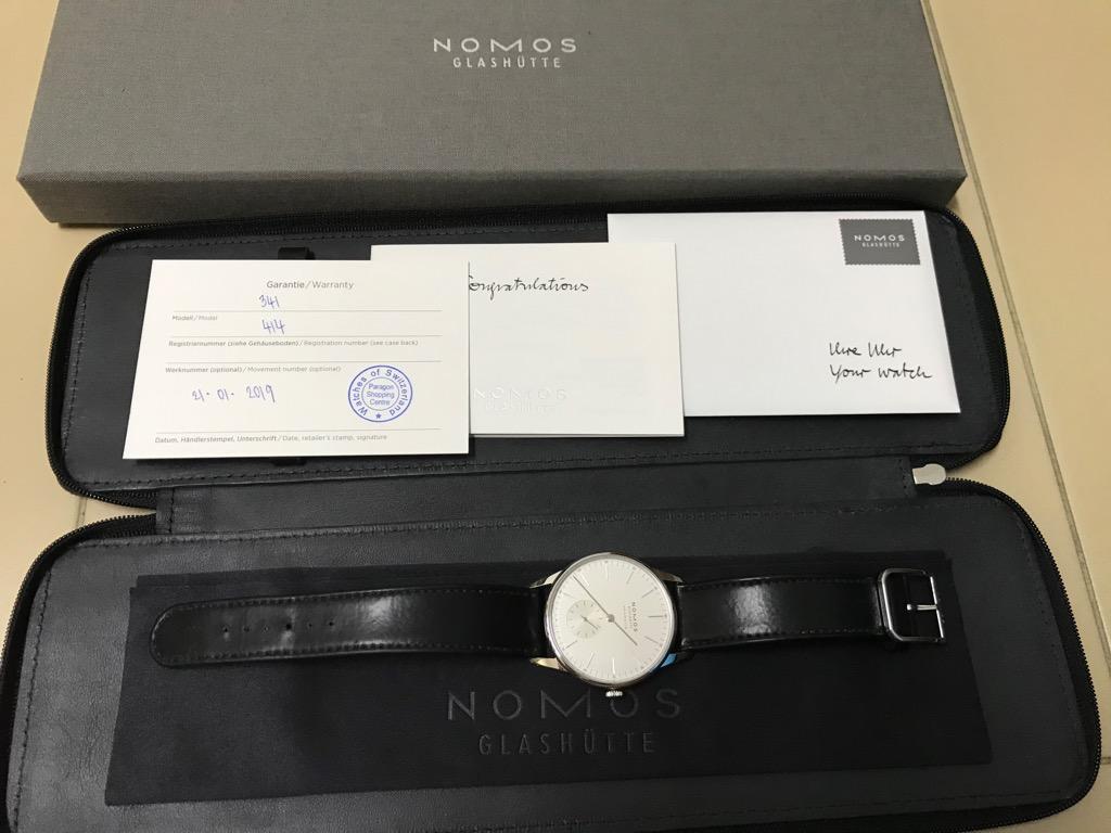 NOMOS Orion 341 Neomatik. 38.5mm Automatic White dial Luxury