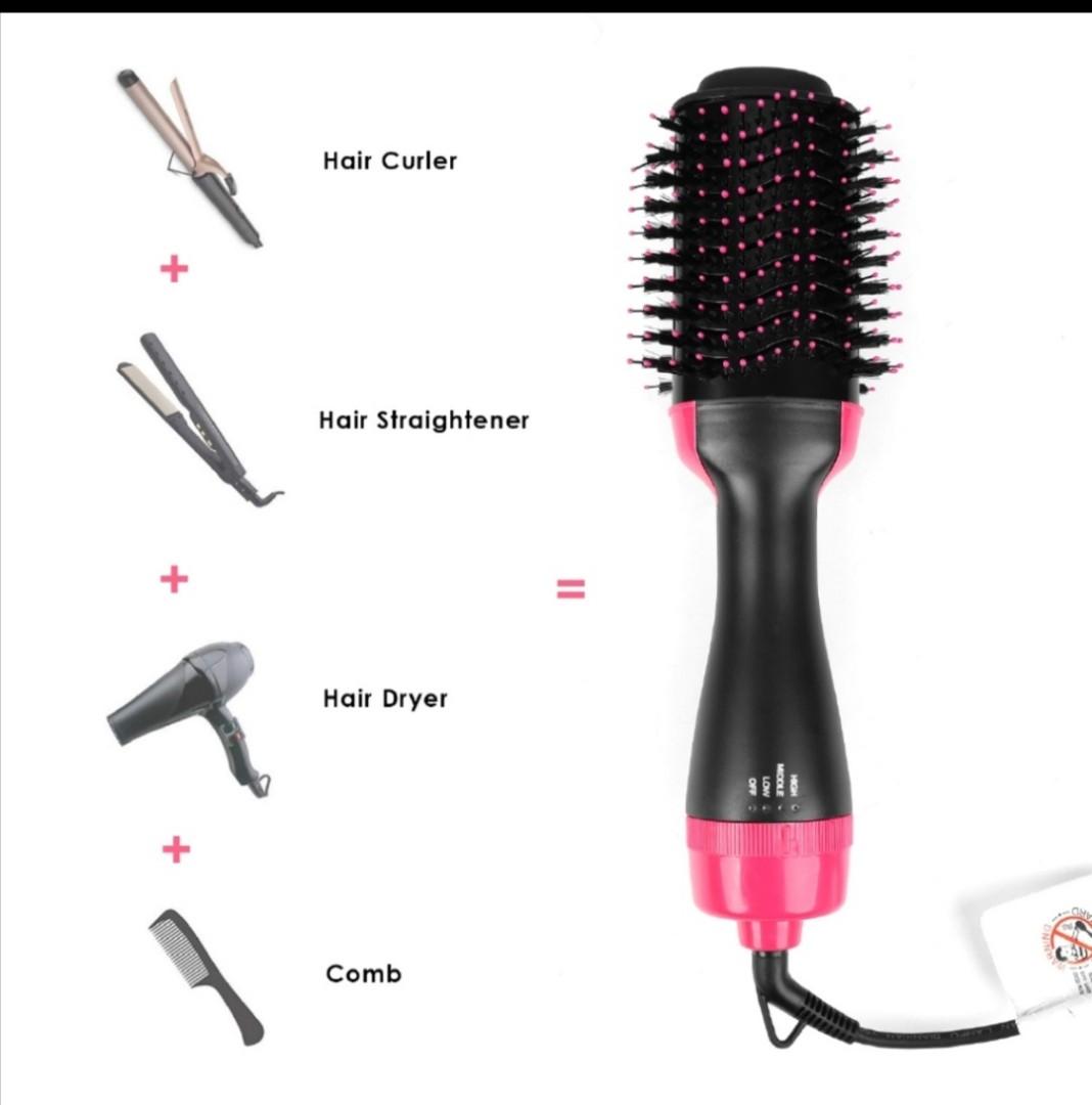 One Step Hair Dryer Volumizer Styling Brush Negative Ion ...
