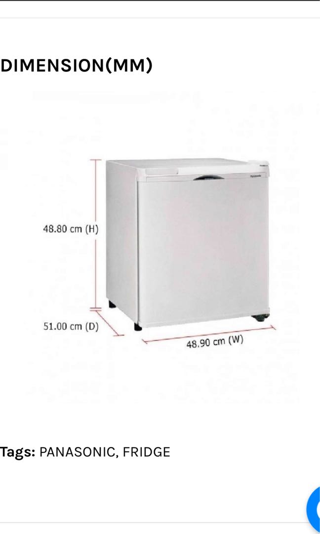 Panasonic Mini Bar Fridge NR AE51SH Non CFC