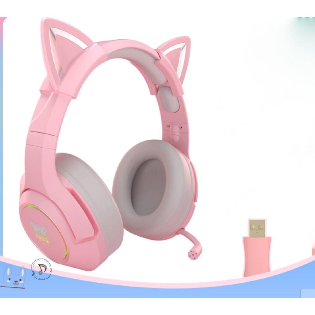 Pink Gaming Headset Cat Ears High Quality Onikuma K9 Electronics Audio On Carousell