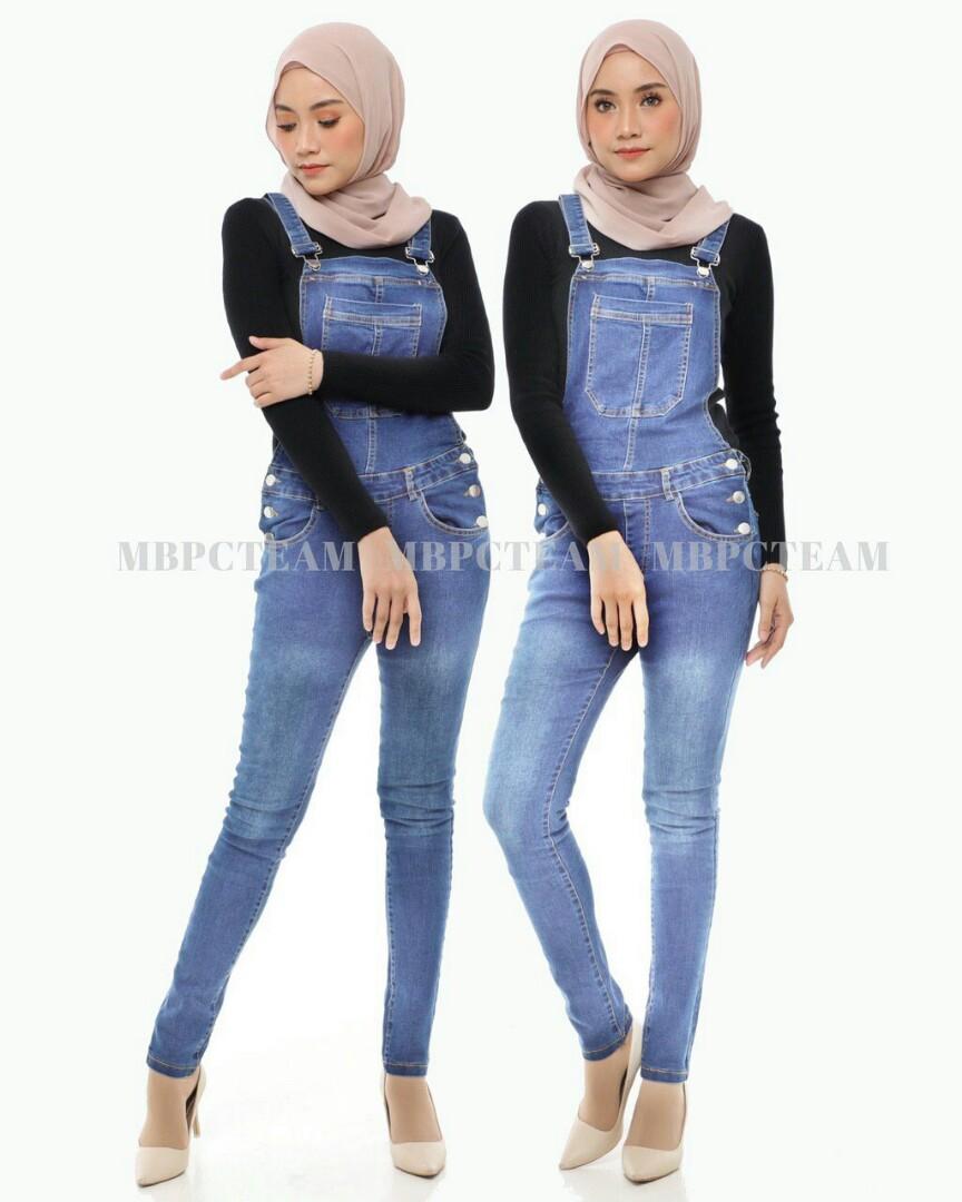 Overall shop jeans muslimah