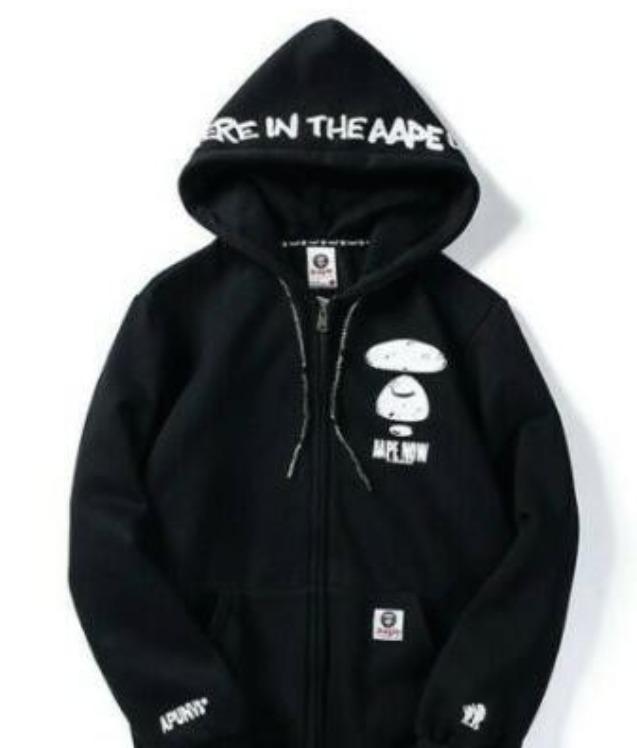 [PO] AAPE Zip Up Hoodies Sweater Jacket Unisex by BAPE