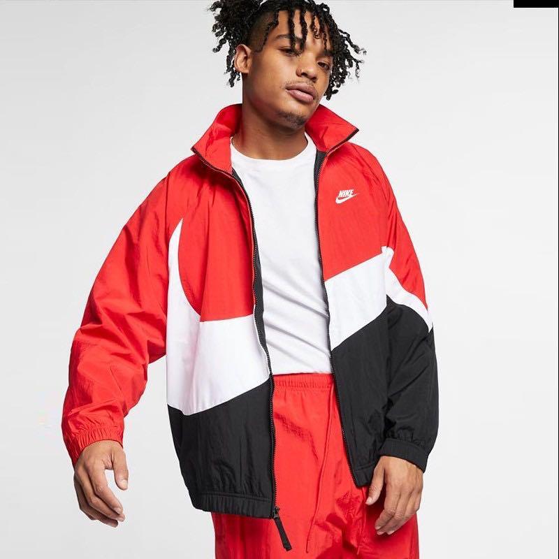 Nike Big Swoosh Woven Jacket, Men's Fashion, Coats, and Outerwear on Carousell