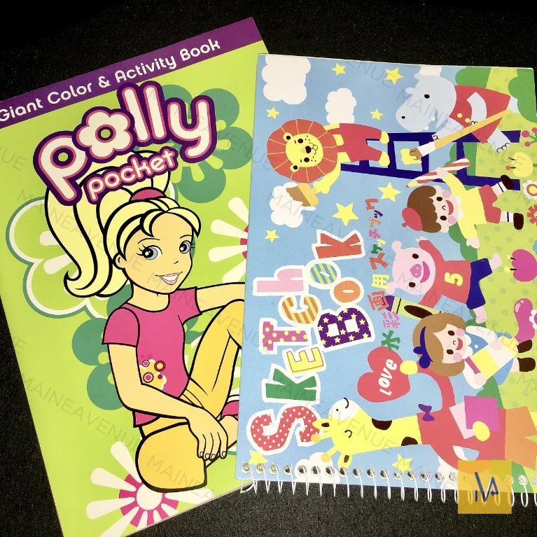 Polly Pocket Coloring Book Sketch Book Wholesale Design Craft Craft Supplies Tools On Carousell